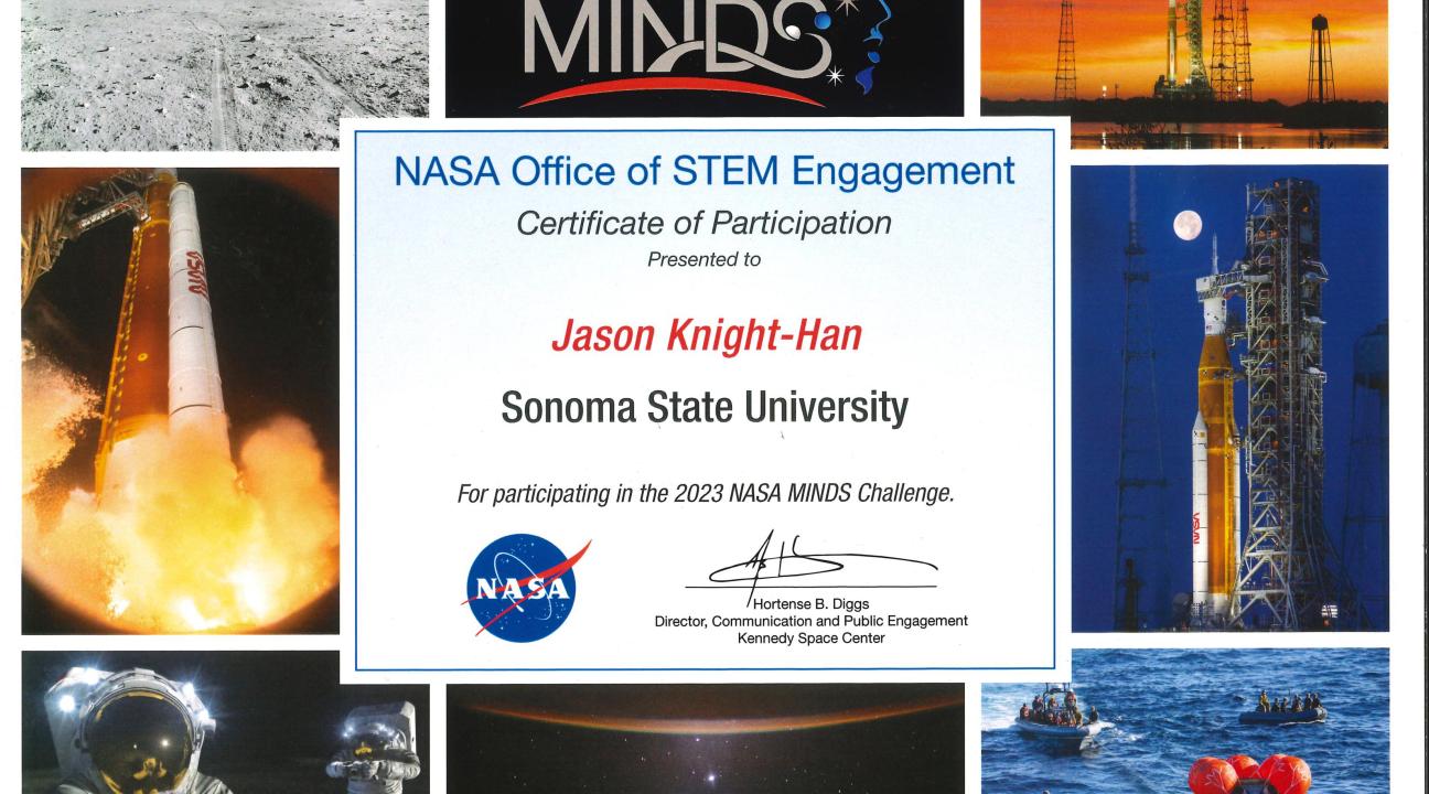 Image of Jason Knight-Han Certificate of Participation